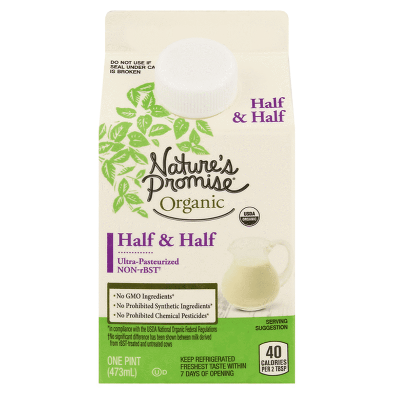 Nature's Promise Half and Half – Fresh Dairy for Coffee & Cooking